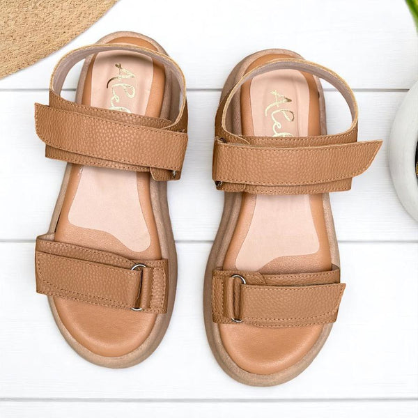 Sandalia Antonela Velcro Amaretto