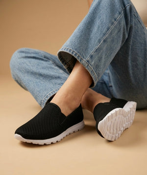 Mocasin Lima Negro x Blanco